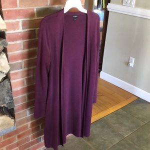 Mixed Rib No-button Long Talbots Sweater